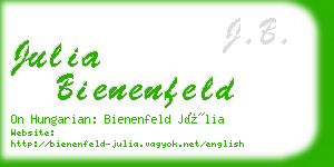 julia bienenfeld business card